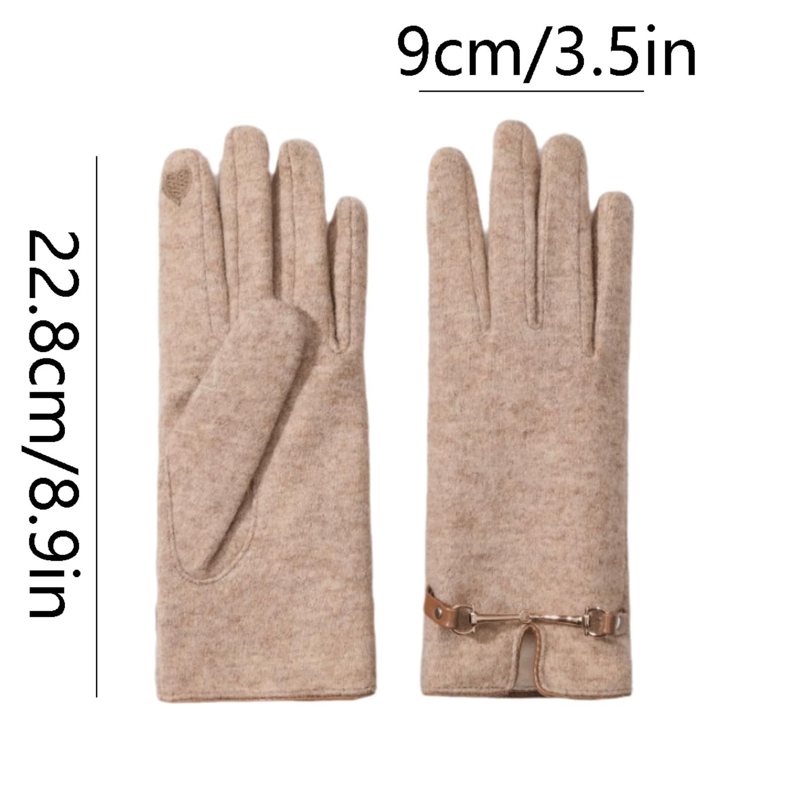 Cálido Manoplas de Lana con Pantalla táctil, Guantes Unisex, Guantes Suaves, Guantes de Punto de Talla única para Conducir, Senderismo, Bicicleta, Ciclismo, Correr cómodo