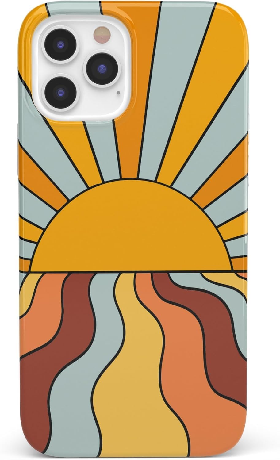 Casely iPhone 11 Pro Max Case | Shine On | Retro Sunset | Classic Ultra Slim Design