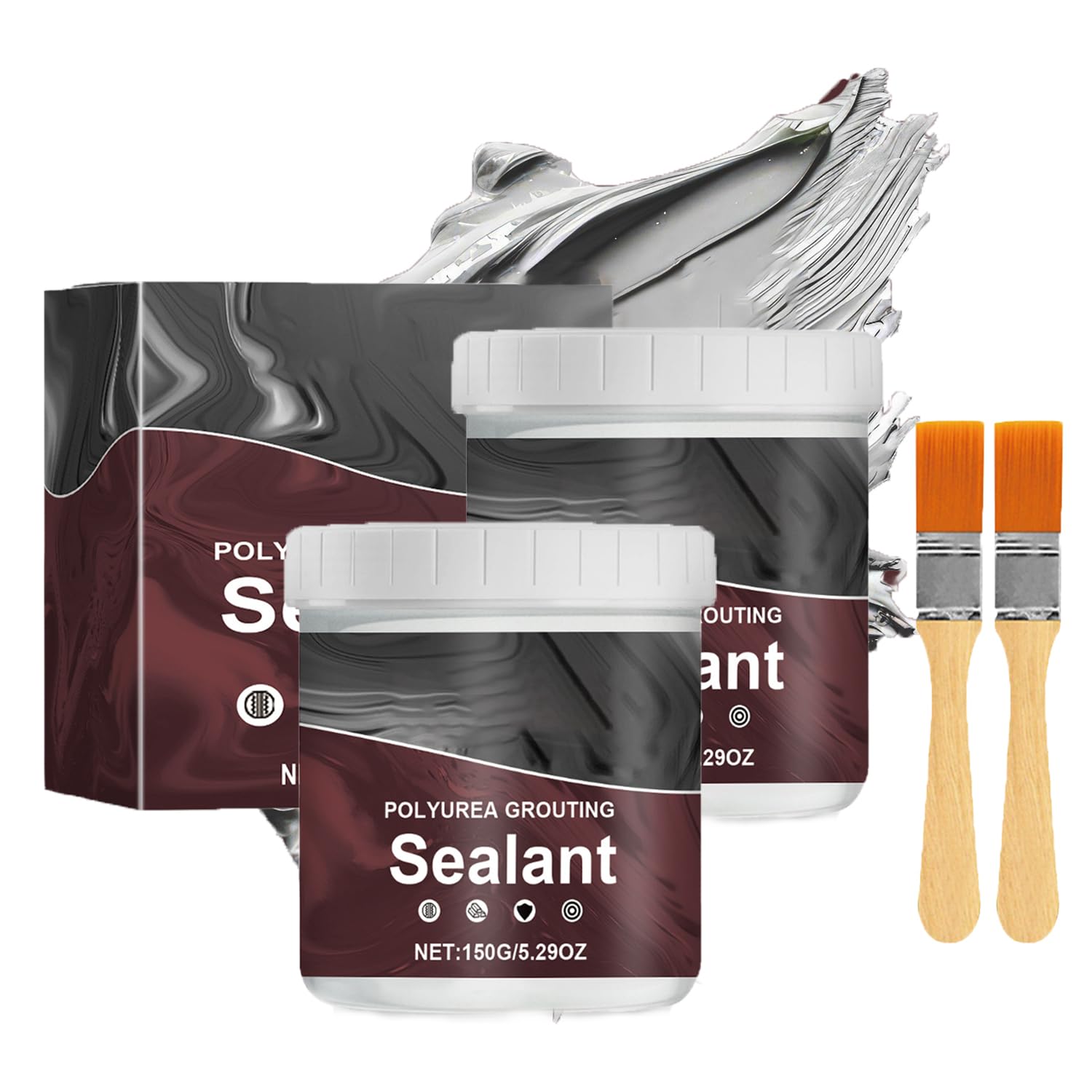 Polyurea Grouting Sealant, Grout Sealer for Shower Tile, Polyurea Grout Sealant, Waterproof Sealant Coating, Waterproof Insulating Sealant, Polyurea Coating (2PCS)