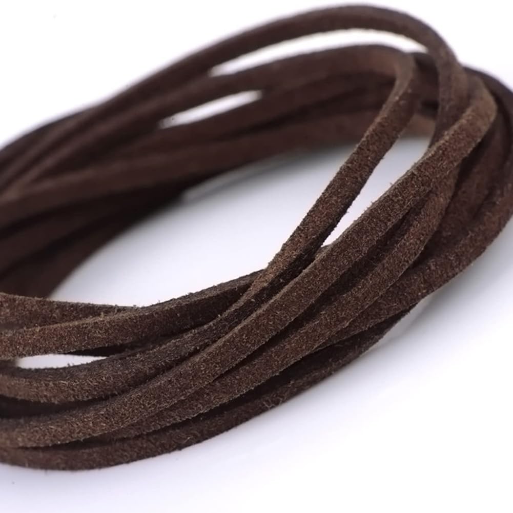 Violotoris 7 Bundles Leather Necklace Cord, 5 Colors Leather String - Image 4