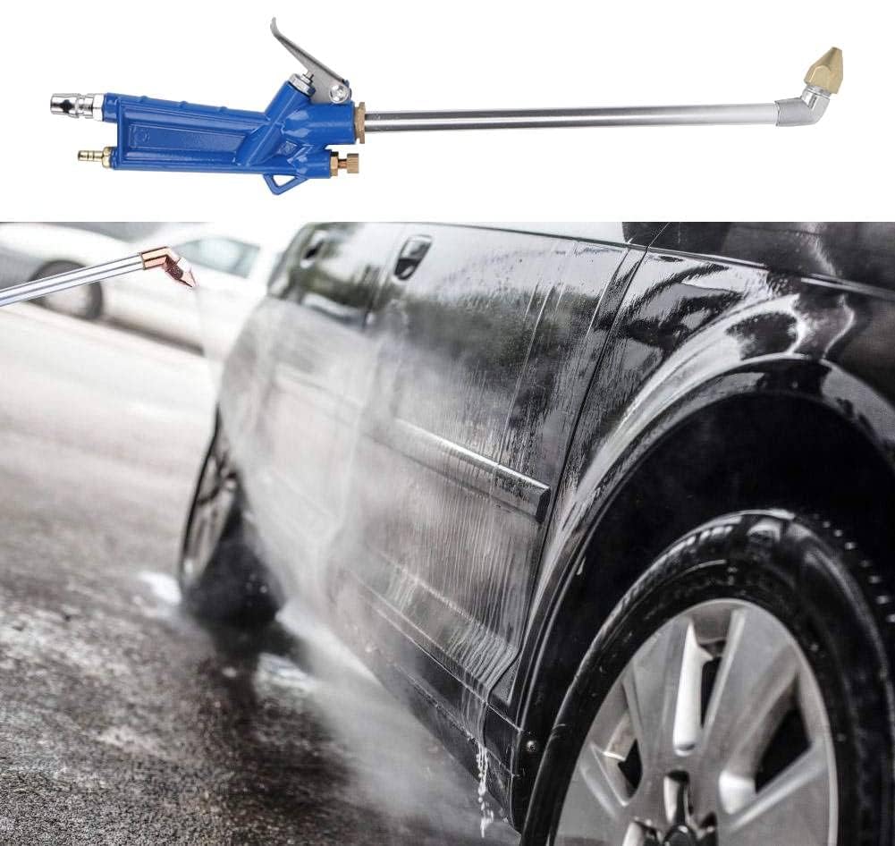 Pistolet Pulverisateur,PulvéRisateur Pneumatique et tuyau de 1,2 m, Pistolet de pulvérisation de solvant à siphon pneumatique de 40 cm, pistolet de nettoyage à jet d'eau de siphon avec buse en laiton