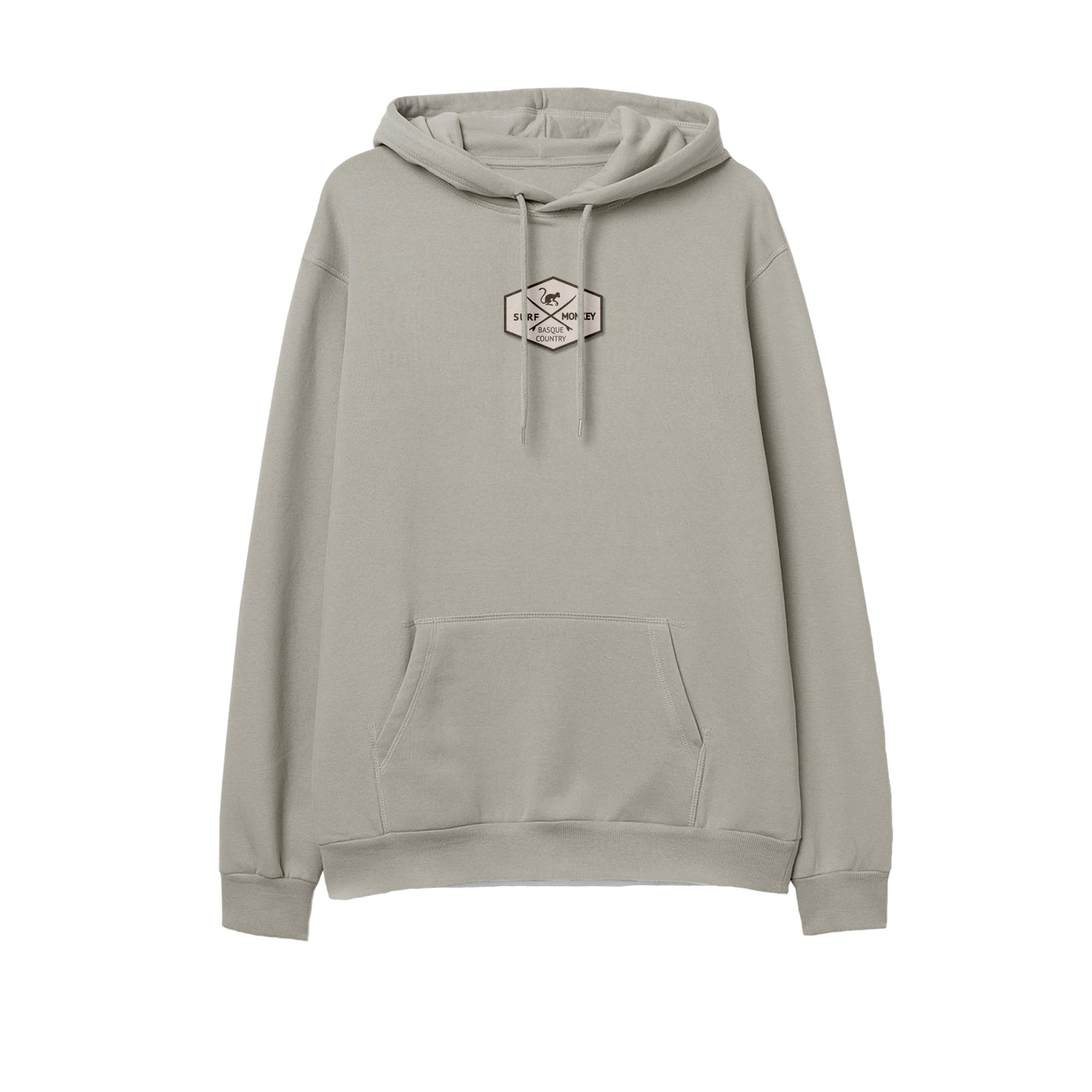 Surf Monkey Sudadera con Capucha y Bolsillo Canguro Hombre/Mujer - Parche Central