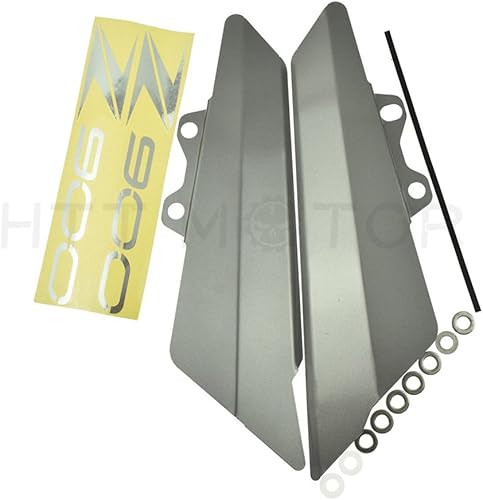 XKMT Grupo 2X Tanque de combustible lateral protector decorativo para Kawasaki Z900 2017 Titanium