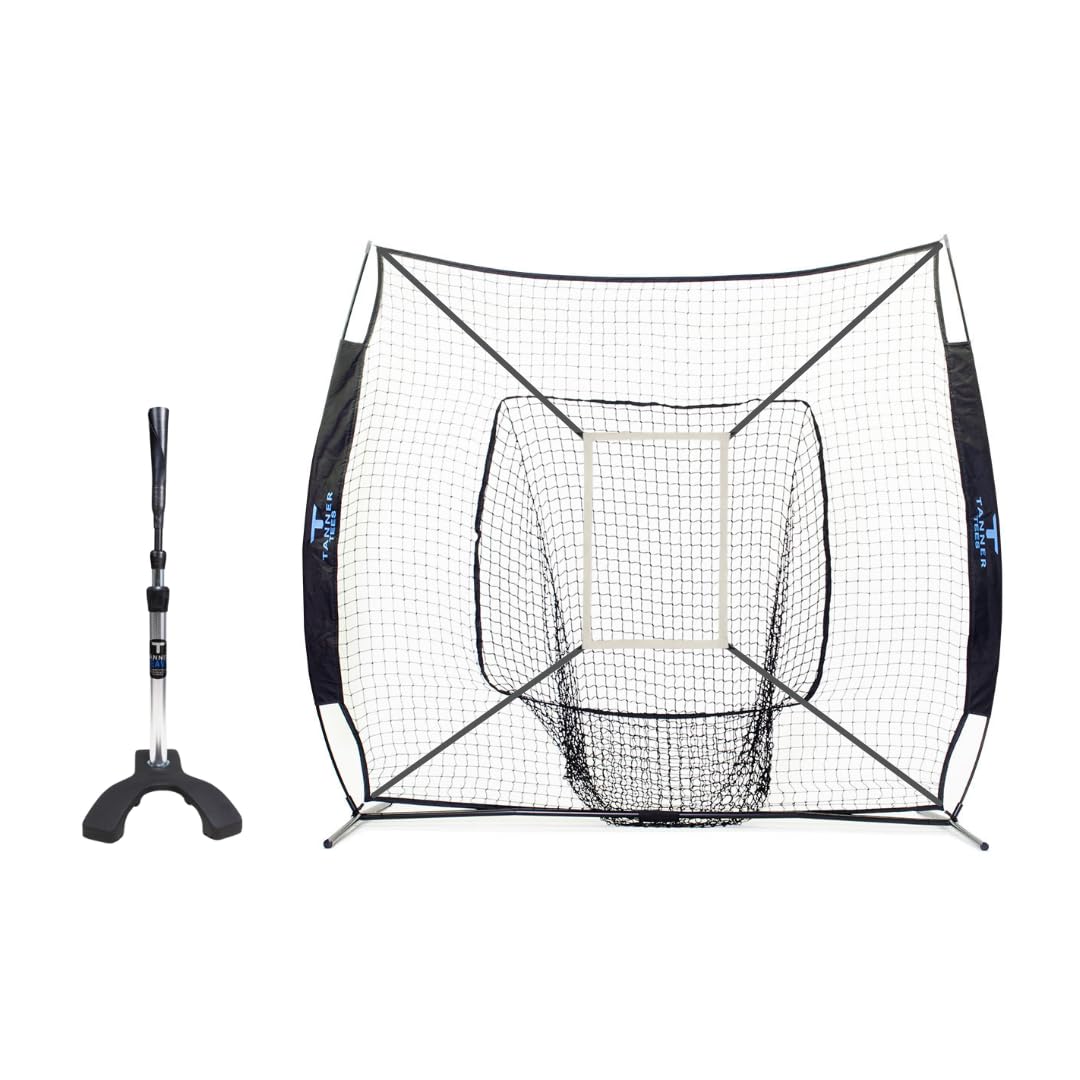 Snapklik Tanner Heavy Batting Tee And Hitting Net Set Premium