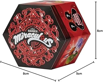 Bandai Miraculous Ladybug And Cat Noir Surprise Box With Figurine |Kwami Toy Inside | Mystery Kwami Toys Collect Them All | Blind Box Miraculous Kwami Figure With Jewel