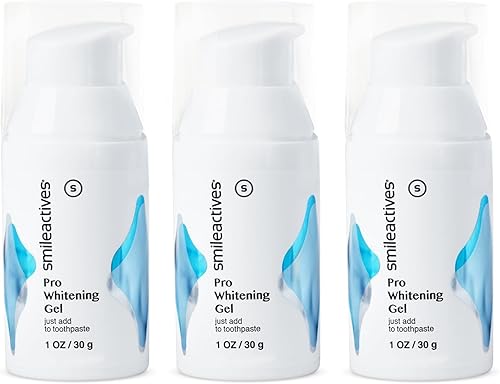 Smileactives Gel blanqueador dental para pasta de dientes con peróxido de hidrógeno de grado clínico, removedor de manchas de dientes para dientes