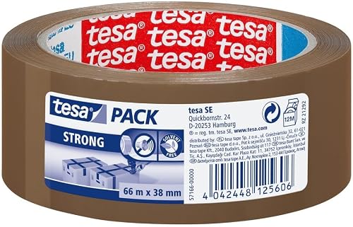 Tesa tesapack PP STRONG 66M x 38 MM BROWN