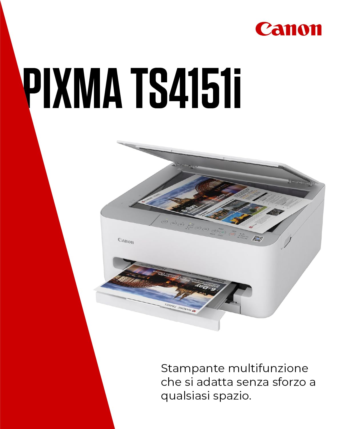 Canon PIXMA TS4151I Stampante Multifunzione Wi-Fi Wireless Stampa Smartphone PIXMA Print Plan