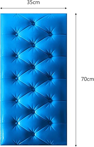 Miniatura 8 de Cabecera autoadhesiva, calcomanías de pared 3D anticolisión, paneles de pared tapizados, cabecera montada en la pared, paneles de pared