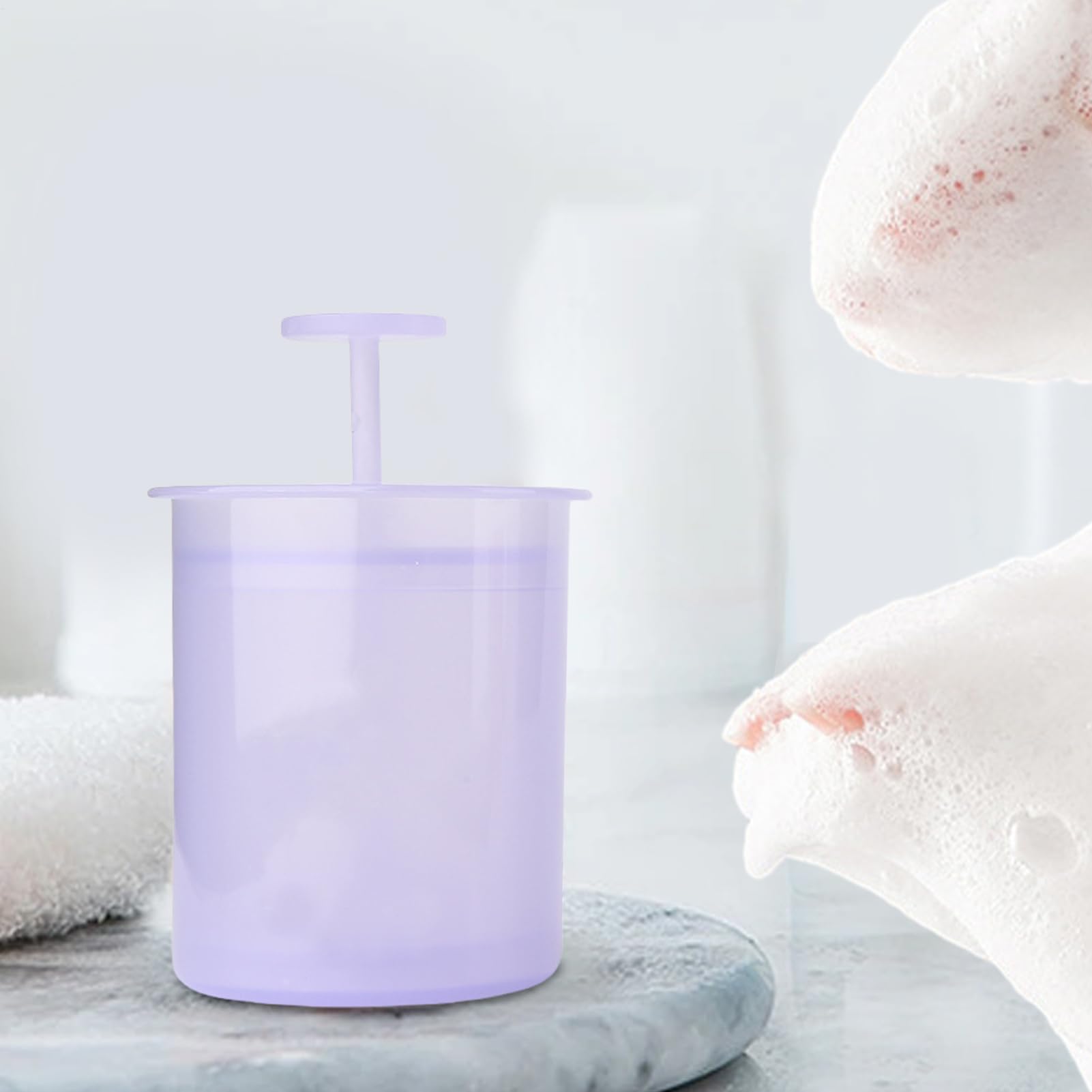 Bottiglia di schiuma | Frusta per marshmallow – Strumento per bolle da viaggio per la pulizia del viso e delle mani