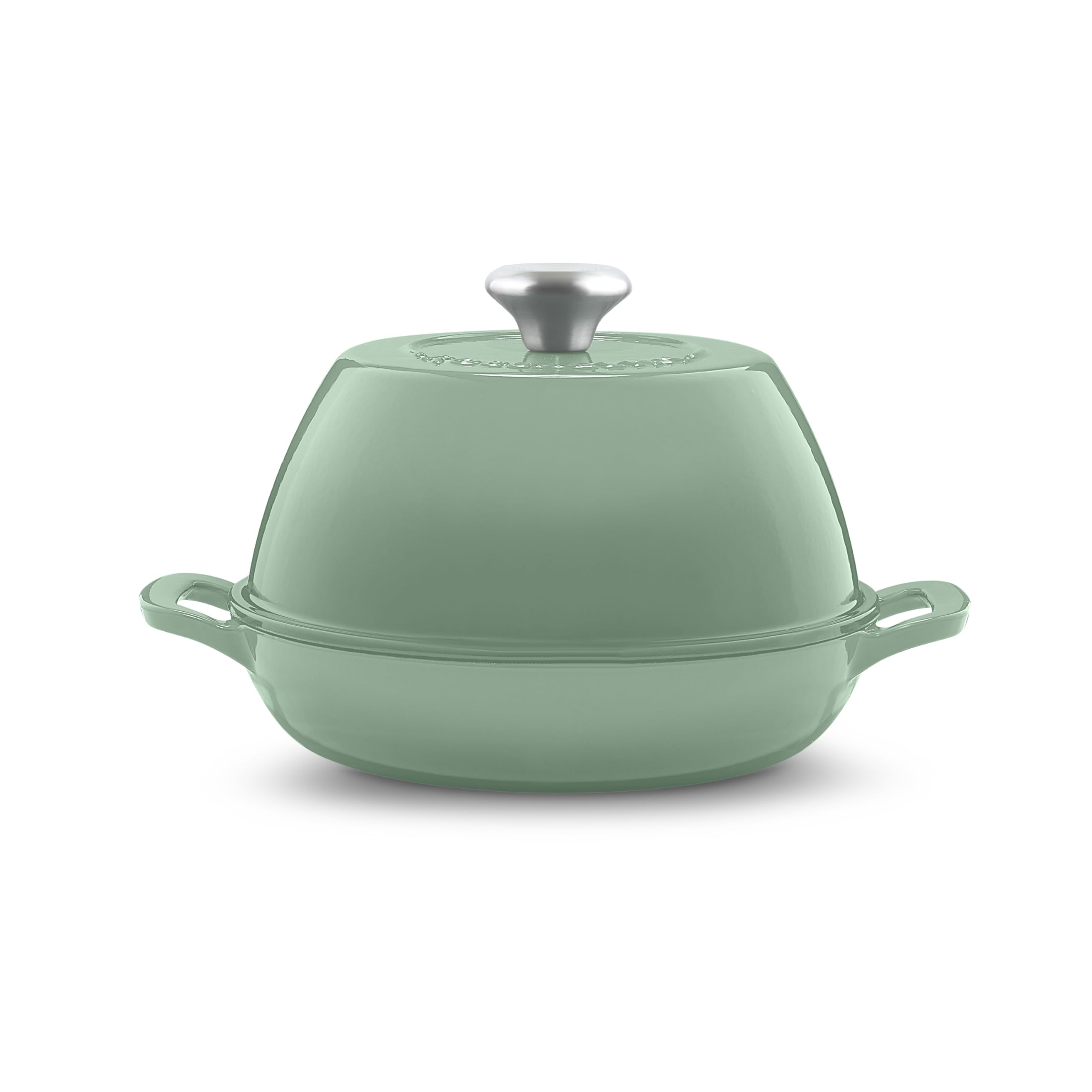 ROSSALLINI Signature Enameled Cast Iron Sourdough Bread Oven | Non-Stick with Tight Fitting Lid for Perfect Baking and Bread Making | 6QT Round Oven With Lid [Sage Green]