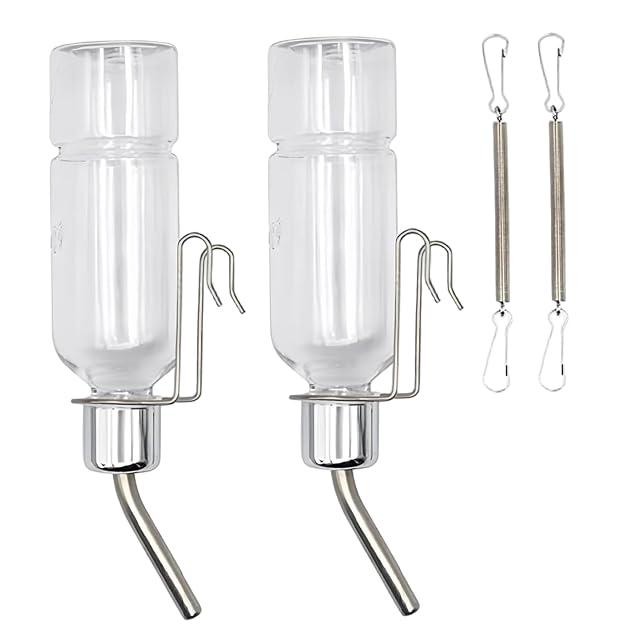 2 Botellas de Agua para cobayas, sin Goteo, 350 ml