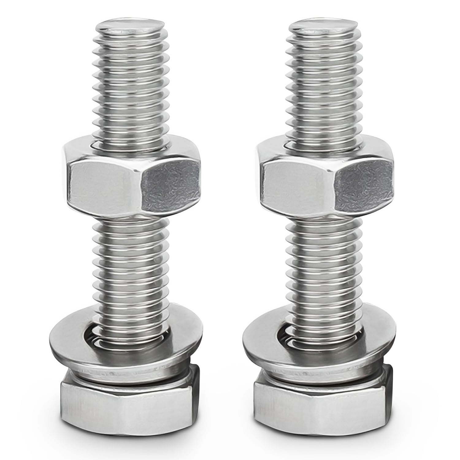 Lot de 2 boulons de fixation M16 x 55 mm pour boule de remorquage haute résistance M16