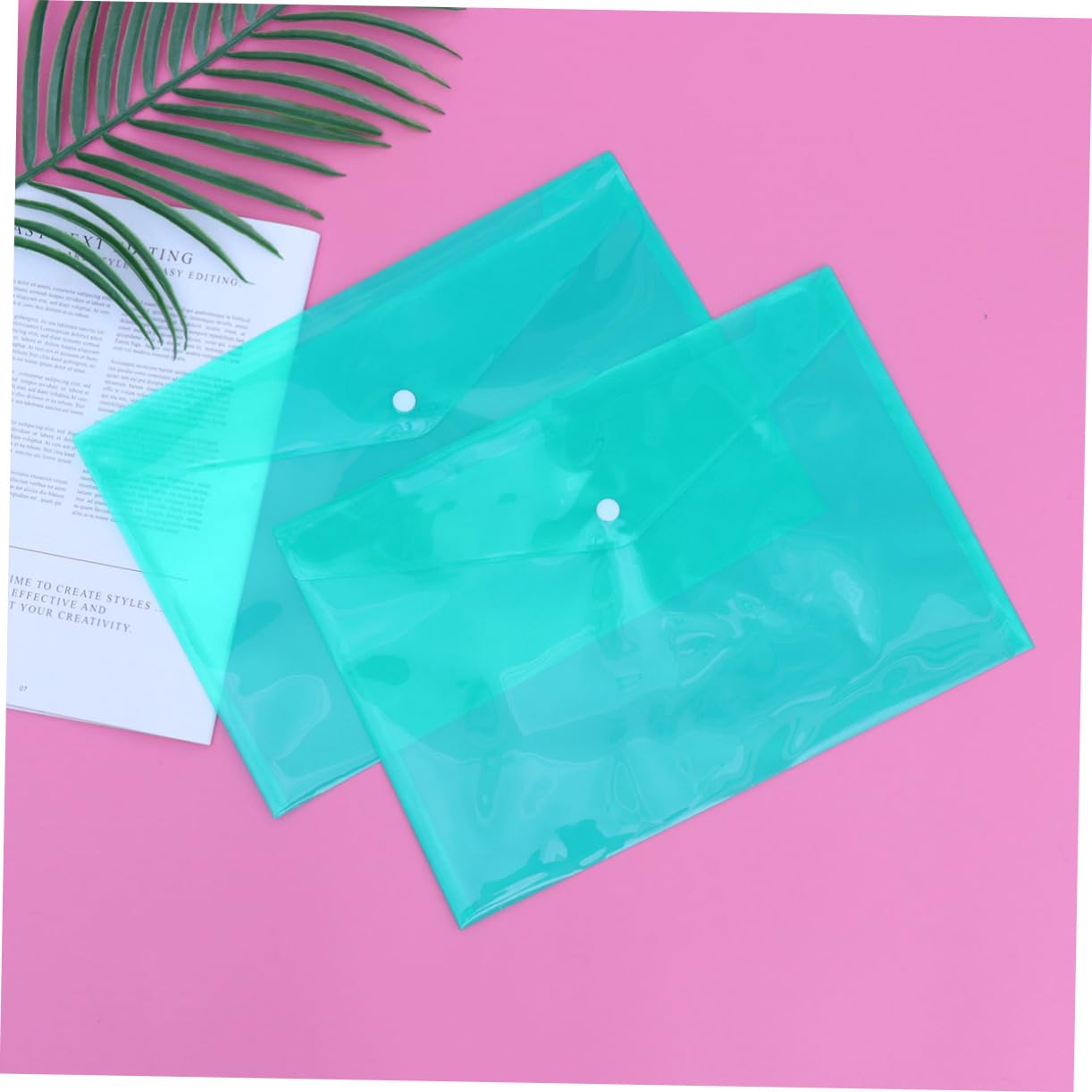 12pezzi Cartellina Portadocumenti in Plastica Pp Bottone Borsa Porta Documenti Organizer Per Casa Ufficio Scuola