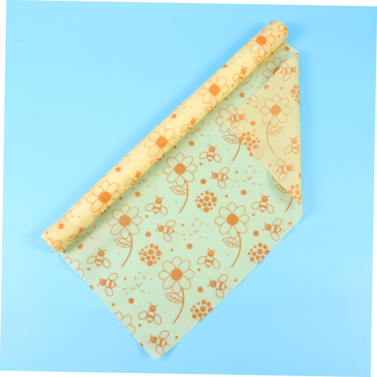 minkissy 3rollen Beeswax Food Wraps Aus Bio-Baumwolle Wiederverwendbare Frischhaltefolie Für Lebensmittel Für Küche Und Gastronomie