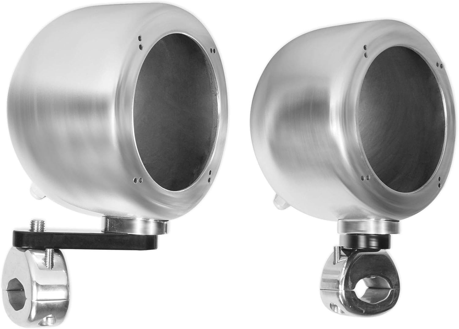(2) Rockville MS40B Chrome 4" 200 Watt Marine Wakeboard Tower Boat Speakers