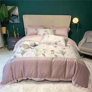 Set Copripiumino In Microfibra Con Federa,Luxus Super Weiche Atmungsaktive Tencel Komfortable BettwäSche Set Sexy Leopard Druck Seidige Bettbezug Flache / Ausgegetttet Blatt Kissenbezug-3._1,8 M Bed