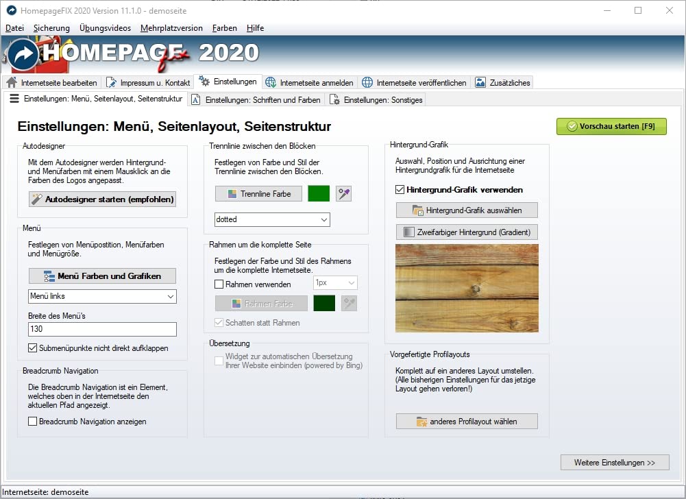HomepageFIX - Homepage Software - Kinderleicht professionelle Webseiten erstellen - Die Webdesign Software erfordert keinerlei Kenntnisse