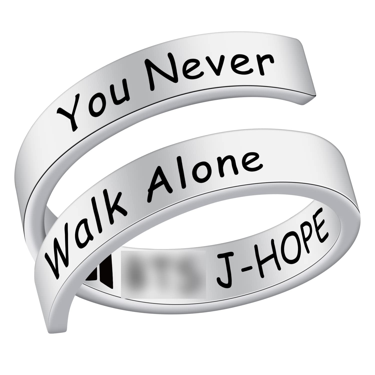 Sponsored Ad - SELOPU Bangtan Boys Gift Kpop Bangtan Boys Ring You Never Walk Alone Love Yourself Ring