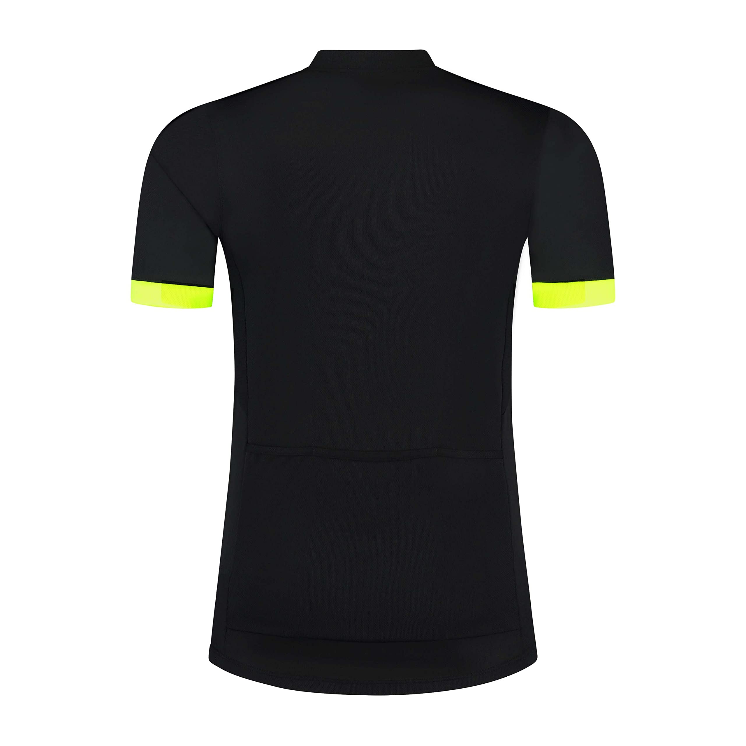 Rogelli Core Kids Radtrikot Kinder - Fahrradtrikot kurzarm - Schwarz/Fluor - Größe 140-152