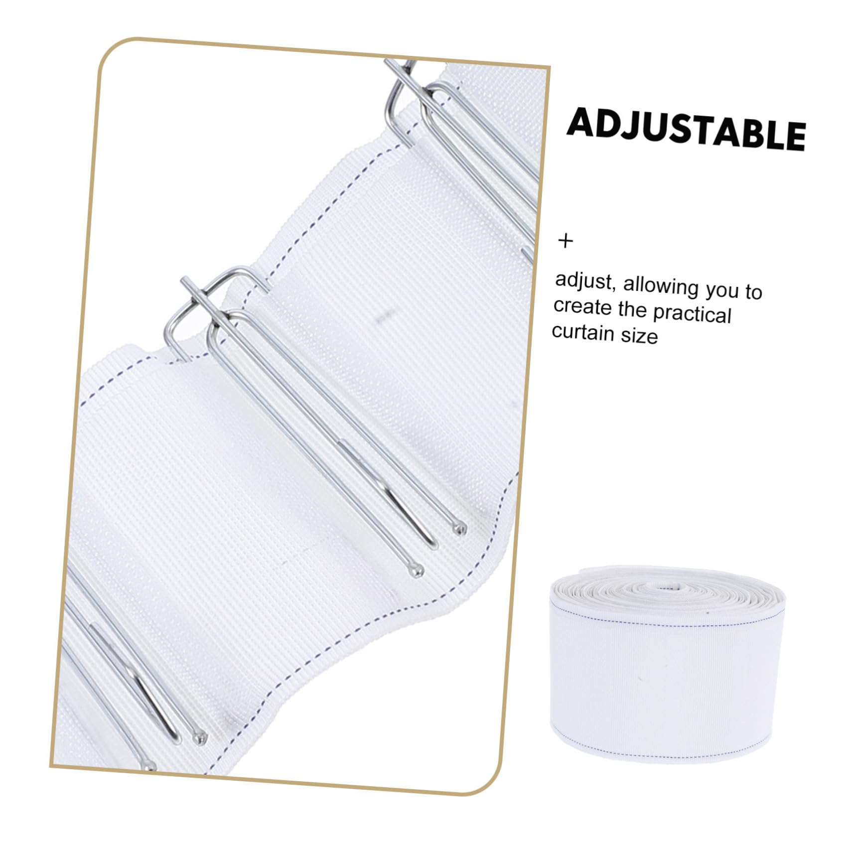 TEHAUX Lot De 3 Ceintures De Pliage Pour Rideaux Crochets De Rideaux À Faire -Même Ruban À Pour Rideaux Ruban À Pour Rideaux Ruban À Pour Rideaux Ruban À