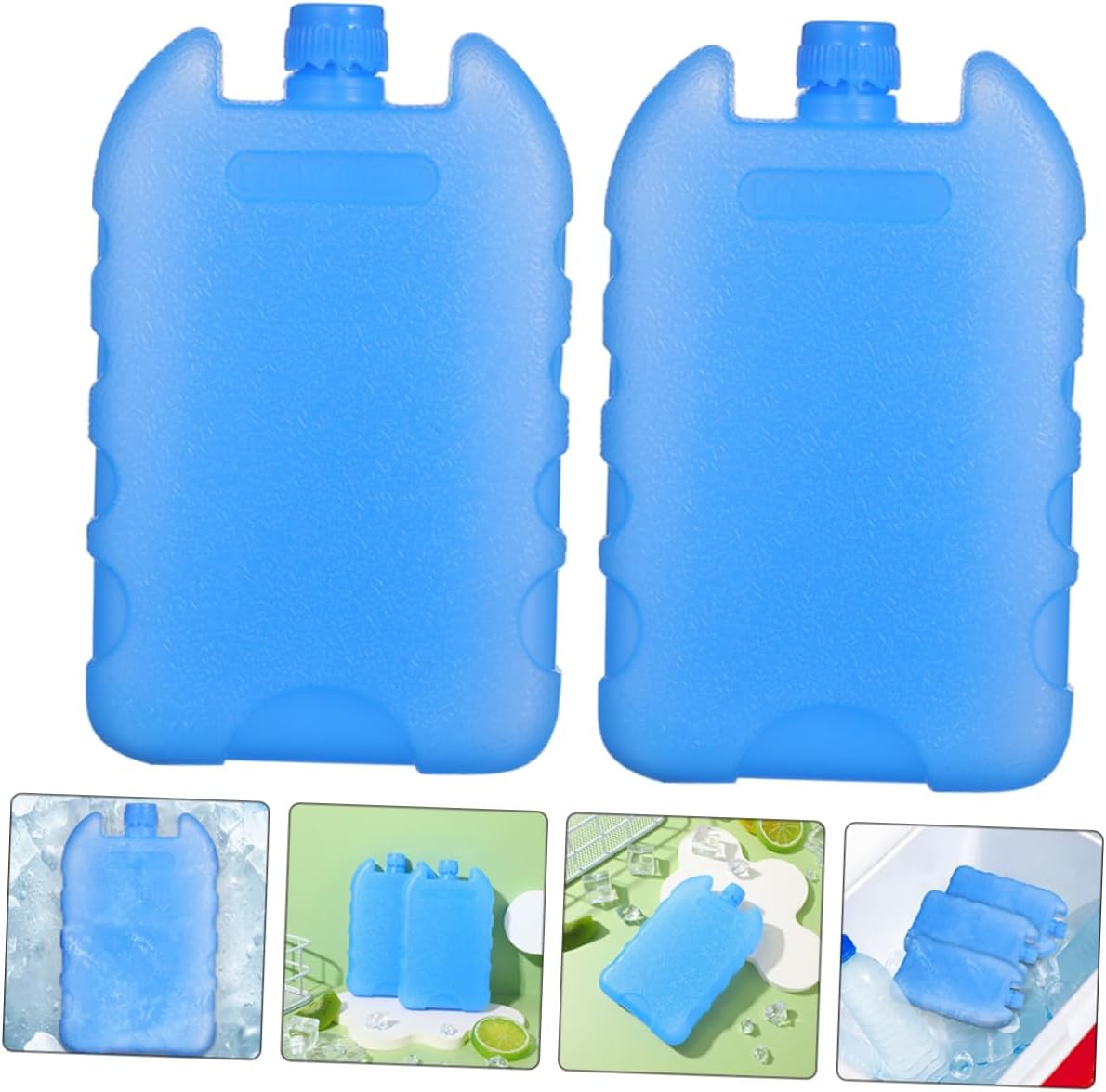 Mobestech 5sets Slim Ice Packs Freezer Reusable Cases Cooler Container Portable Cooling Pack 10pcs*5