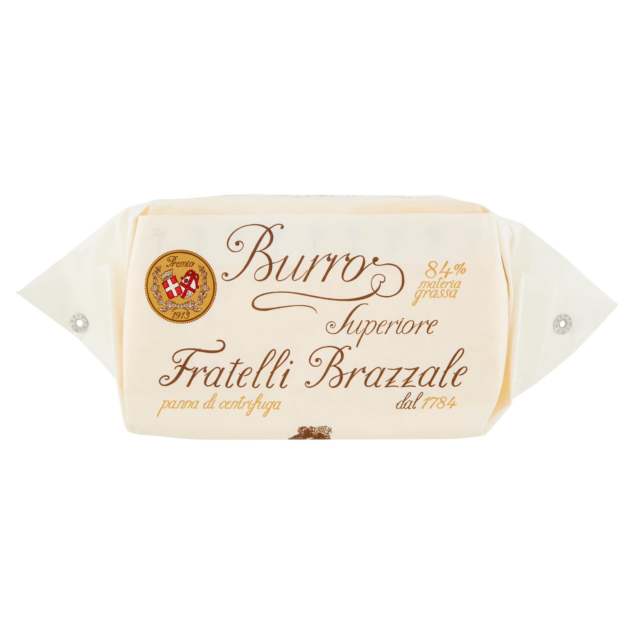 Prämierte Rohmilchbutter aus Sahne 84% Fettgehalt - Butter Superior fratelli Brazzale aus Italien
