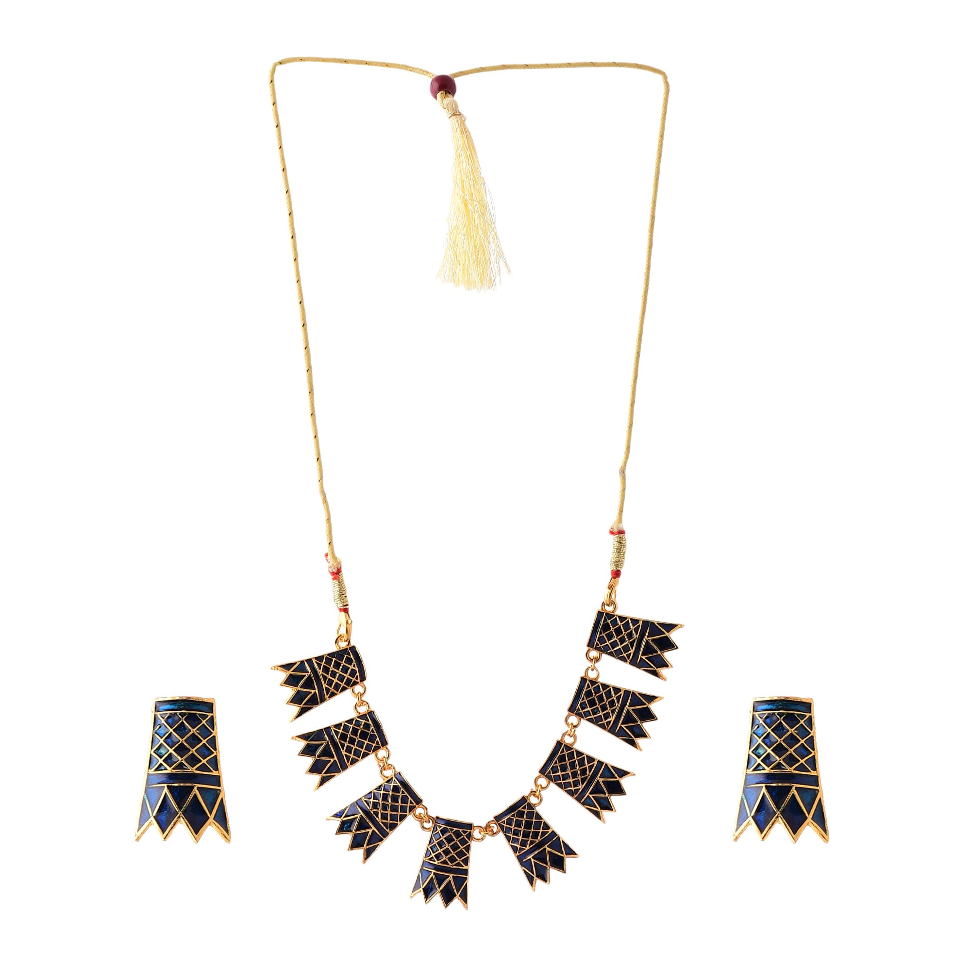 Daneen Jewellery Brass, Copper Gold-Plated Assamese Traditional Multicolor, Jewellery Set | Axomia Gohona Set for Women & Girls (Pack of 1) (B0C7LCNLXL) Amazon Price History, Amazon Price Tracker
