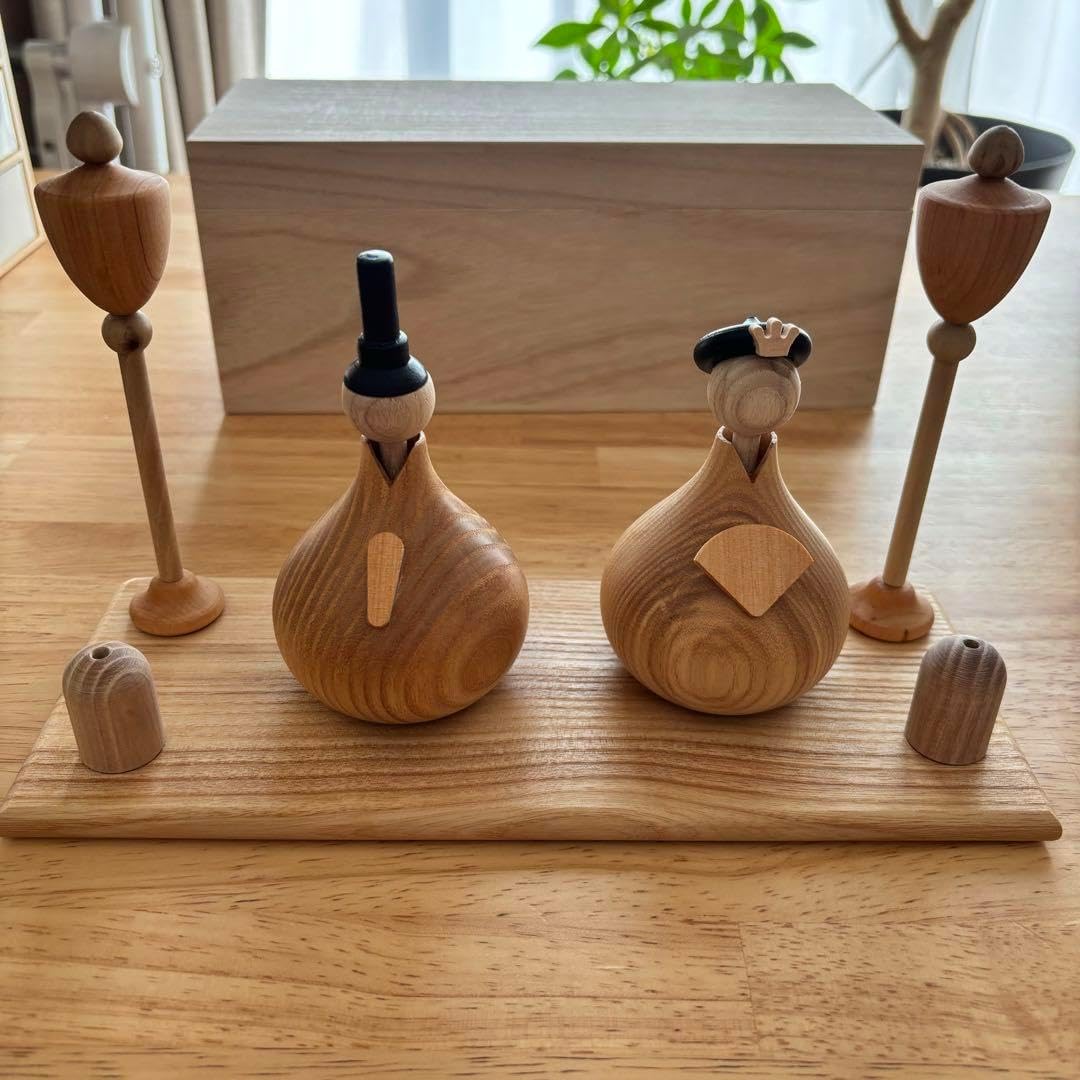 赤 35号 かりん塗り 飾り台 雛人形