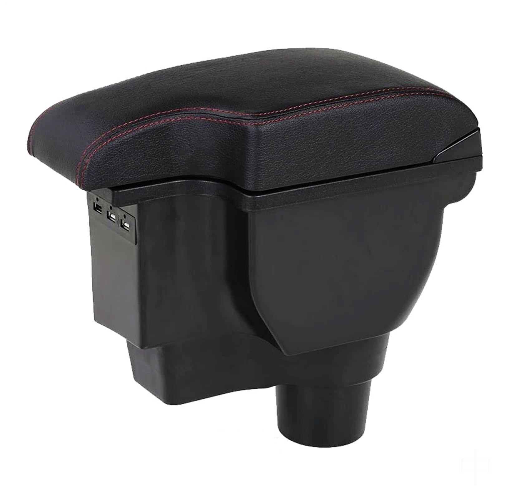 GTDTKGANAK Storage Box For Kia For Rio X X-Line 2018-2021 Armrest For Box with Storage(A1 Black Leather)
