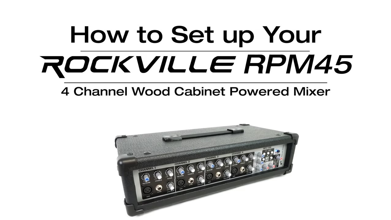 Amazon.com: Rockville RPM45 Bundle: 1800-Watt 4-Channel Powered