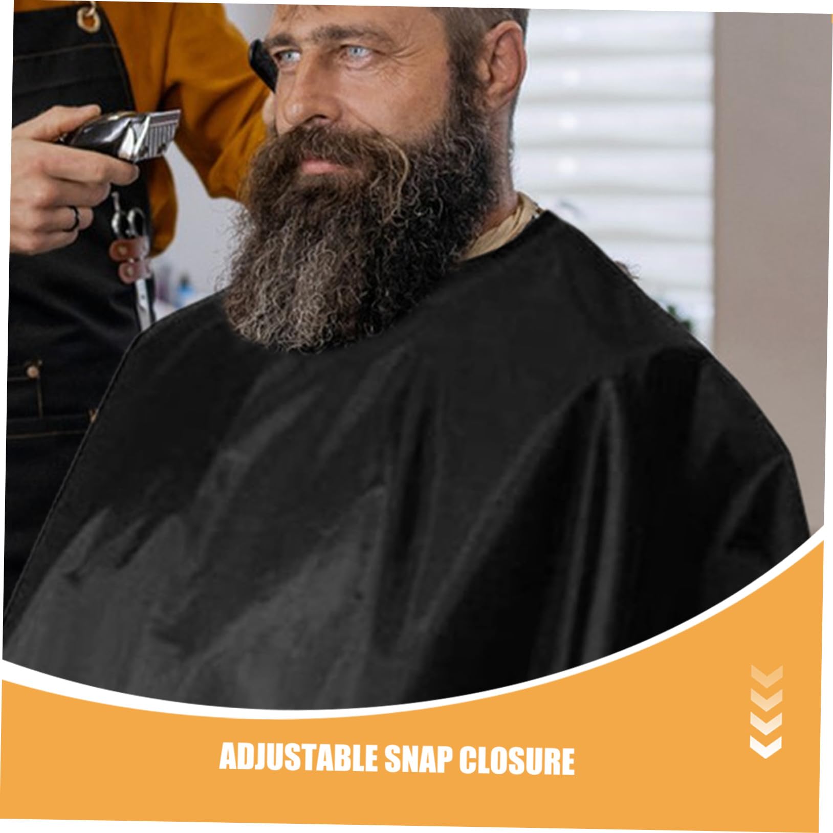 3piezas Peluquería para Corte de Cabello Bata Botón Presión Accesorio de Salón para Hombres y Mujeres Unidades