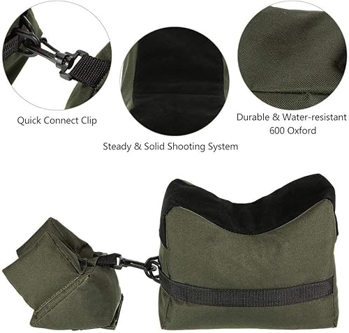 Miniatura 4 de Portátil de tiro delantero trasero banco resto bolsa rifle objetivo soporte para caza arma