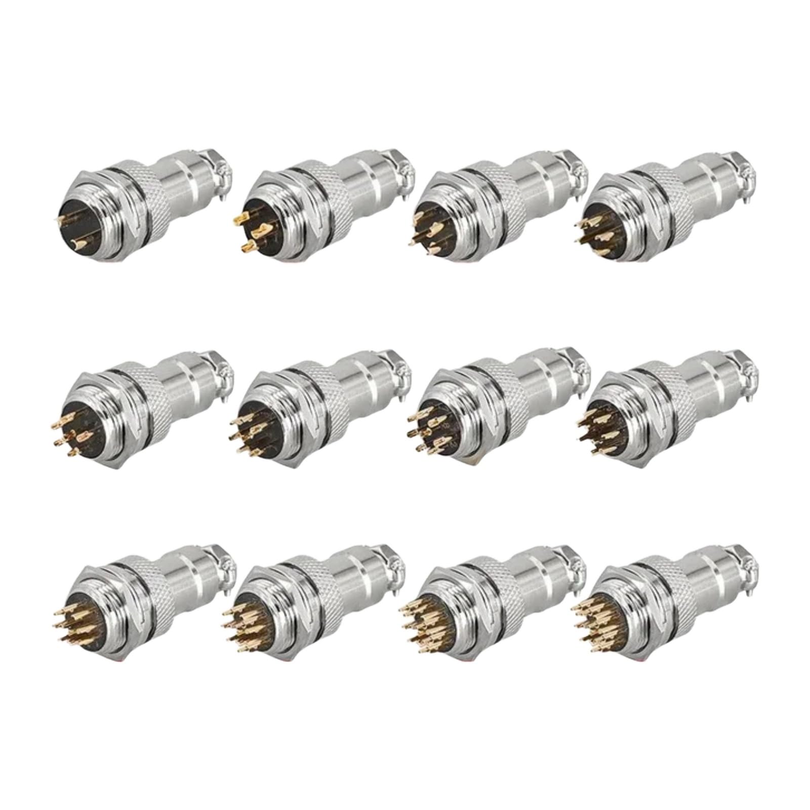 Conector GX20 de 5 pines con contactos chapados en oro para enchufe aéreo
