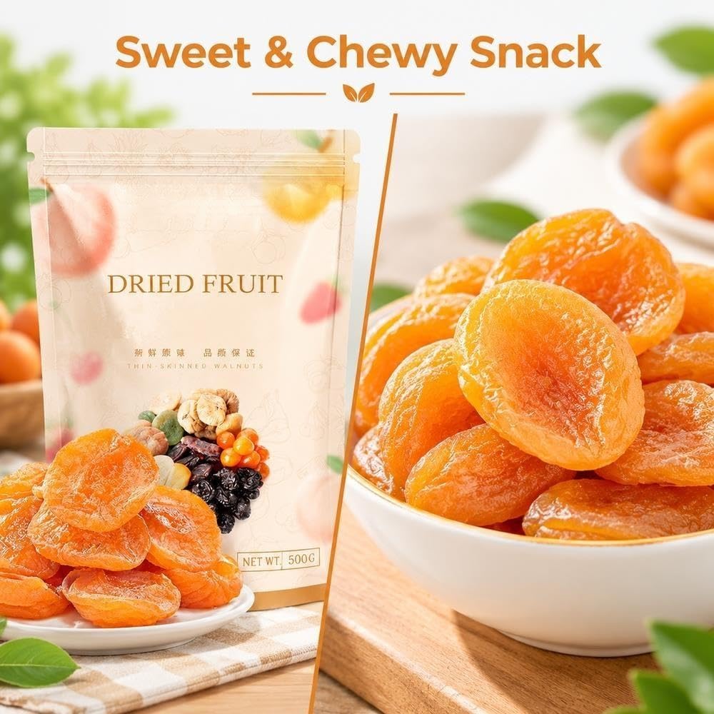 Snack de Albaricoques Secos 500g Sin Semillas