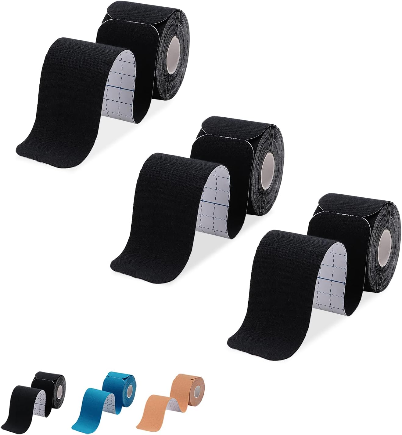 Kinesiology Tape Precut Strips 3 RollsAthletic Kinesiology Tape for