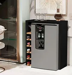 Aparador com Adega planejada para Cervejiera ou Frigobar cor Preto/nature - Comprar moveis em casa