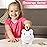 PJDRLLC Large Piggy Bank, Unbreakable Plastic Money Bank, Coin Bank for Girls and Boys, Large Size Piggy Banks, Practical Gifts for Birthday, Easter, Christmas (White)