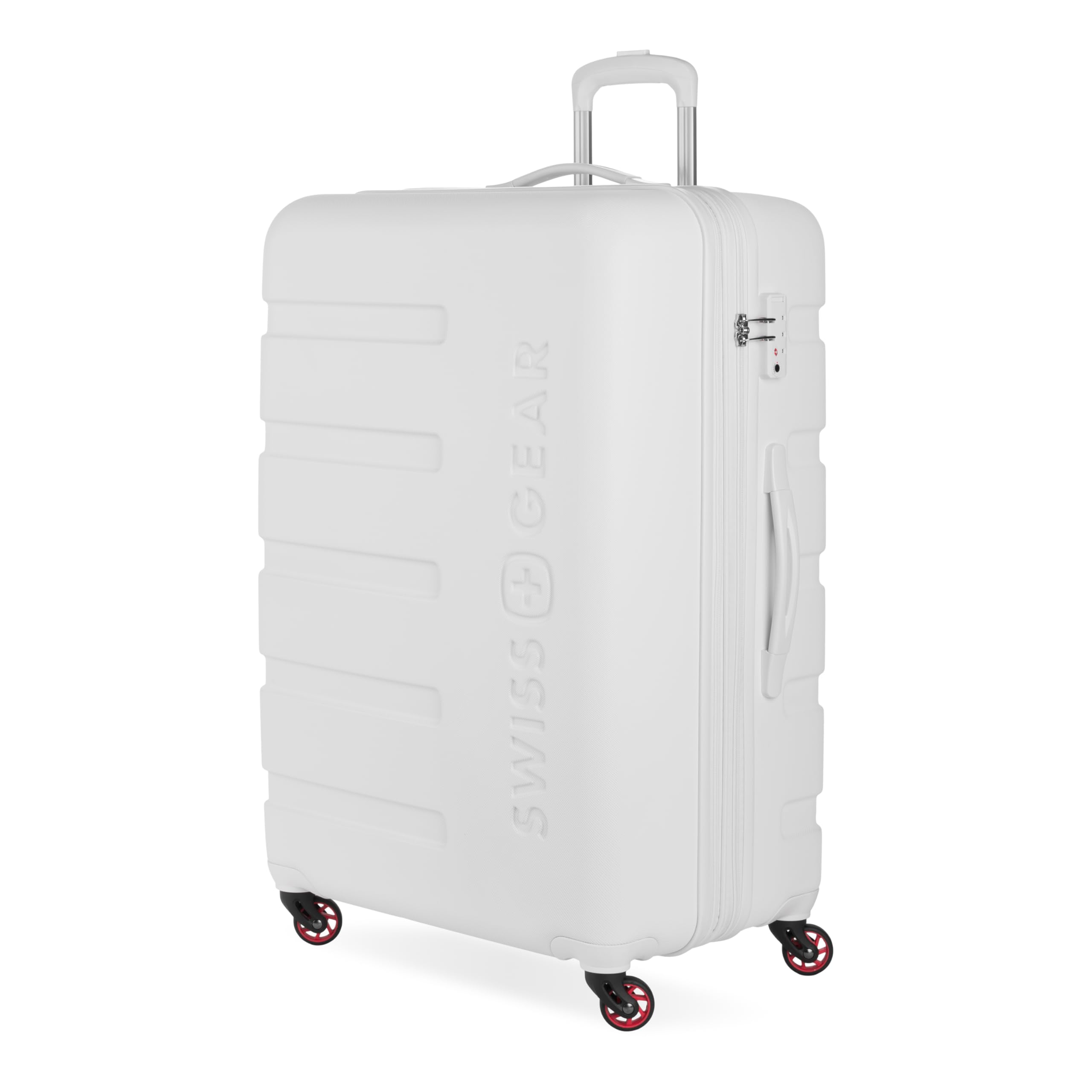 7366 Signature Hardside Expandable Luggage with Spinner Wheels, TSA Lock, White, Checked-…