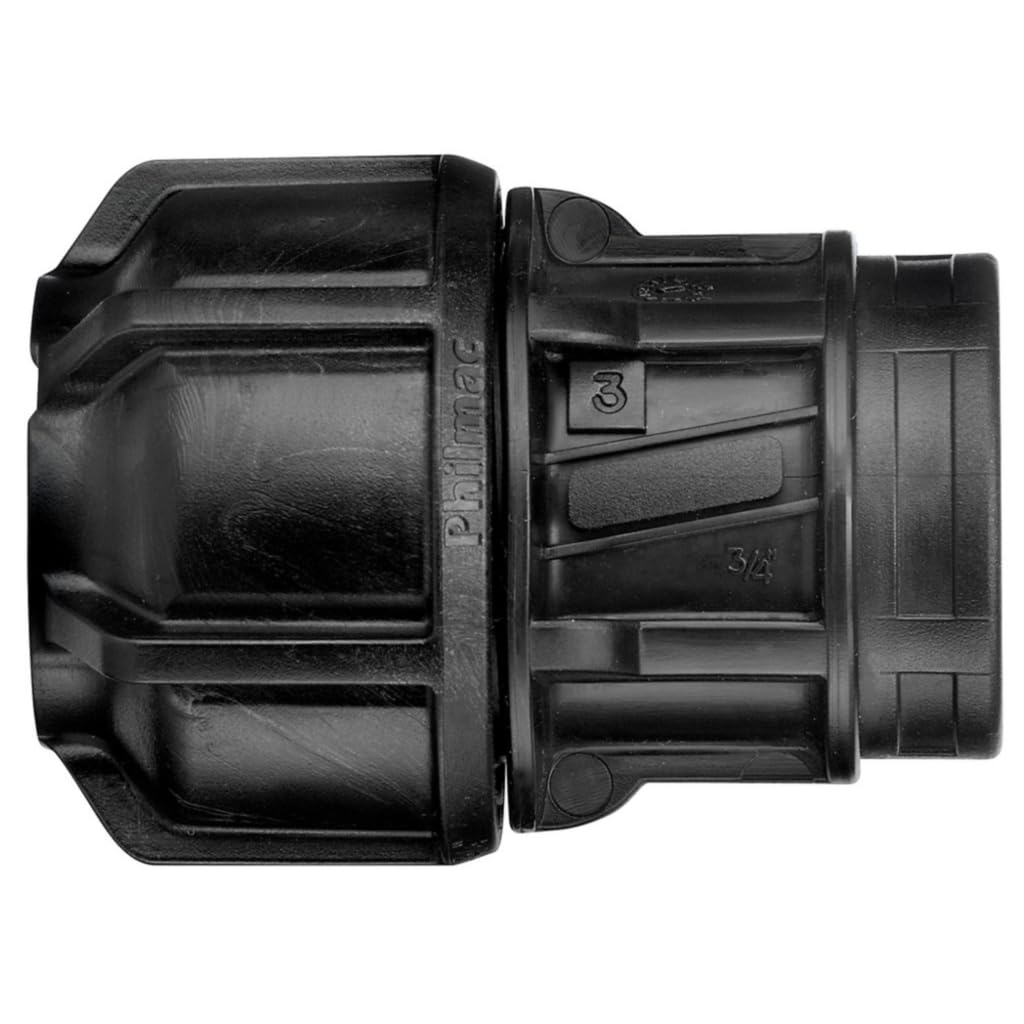 Philmac Metric/Imperial End Connector POL X FI 32mm / 1" x 1" BSP 9843