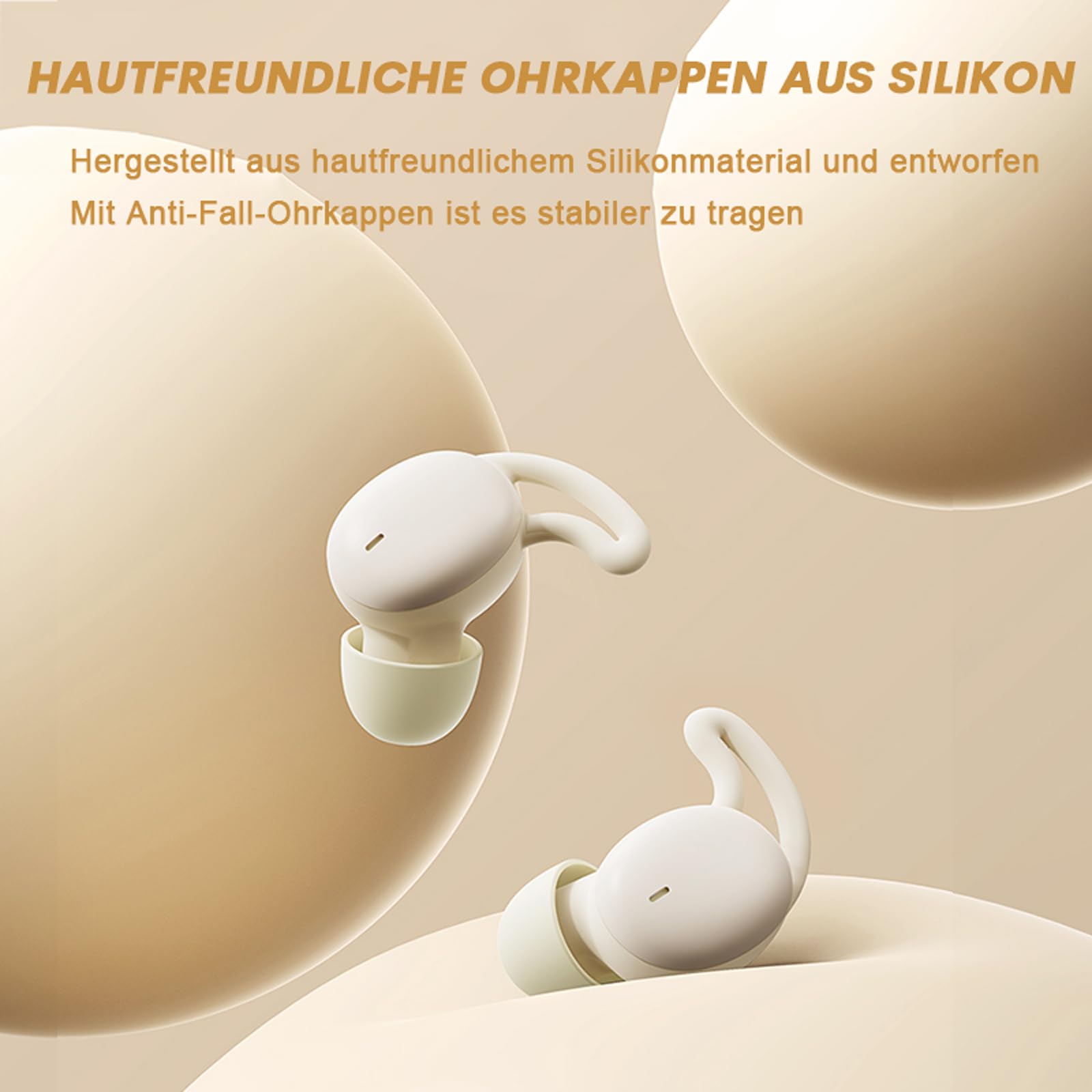 Kopfhörer zum Schlafen kabllos Bluetooth Wireless Mini Sleep Earbuds Headphones Schlafkopfhörer in-Ear unsichtbar klein Bluetooth Ohrhörer drahtlos schnurlos Kopfhoerer für kleine Ohren Seitenschläfer