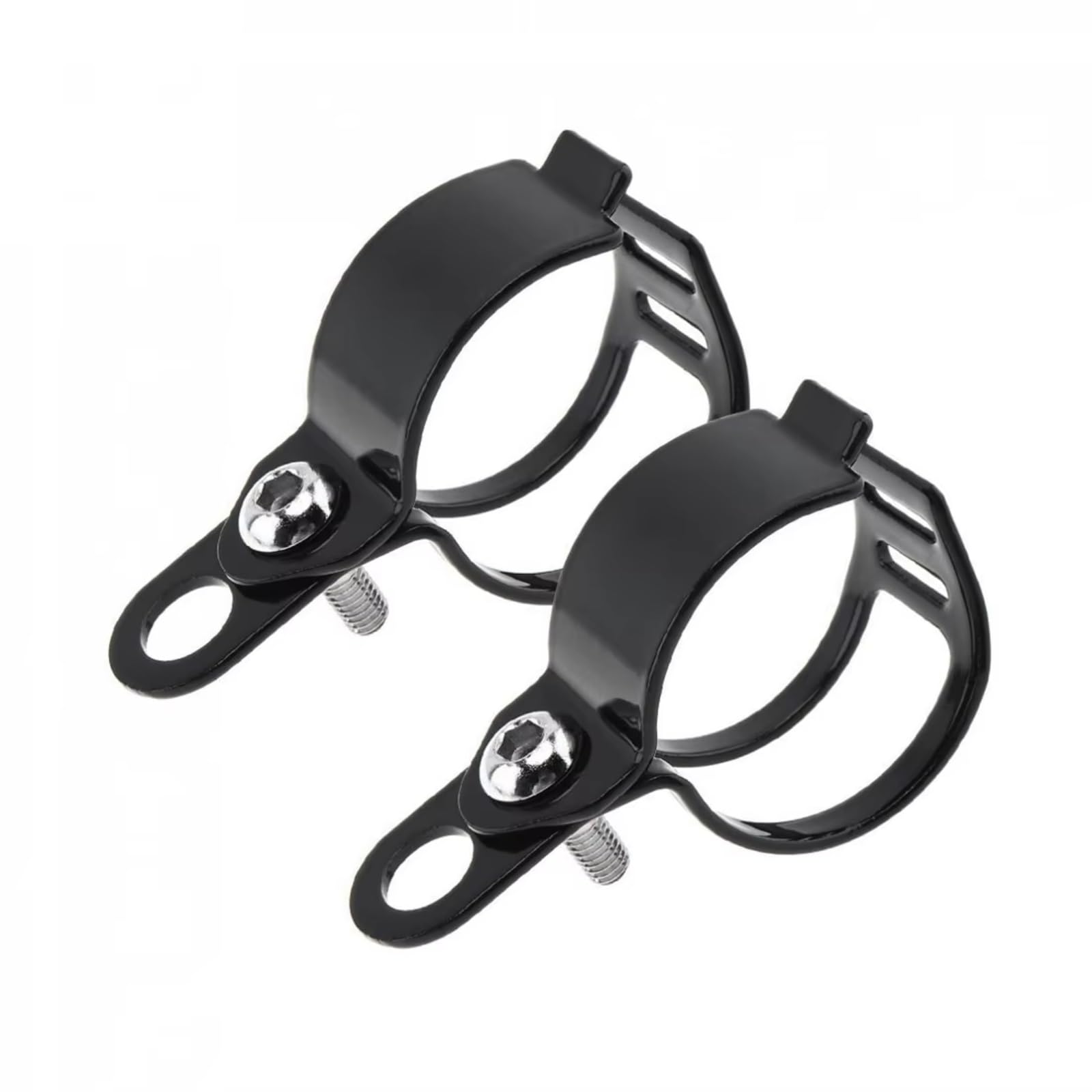 Kangboz Black Motorbike Lights Brackets Universal 27-36Mm 2Pcs Motorcycle Headlight Support Stand Mount Bracket Headlamp Holder Clamp Adjustable Motor Fork(Black)