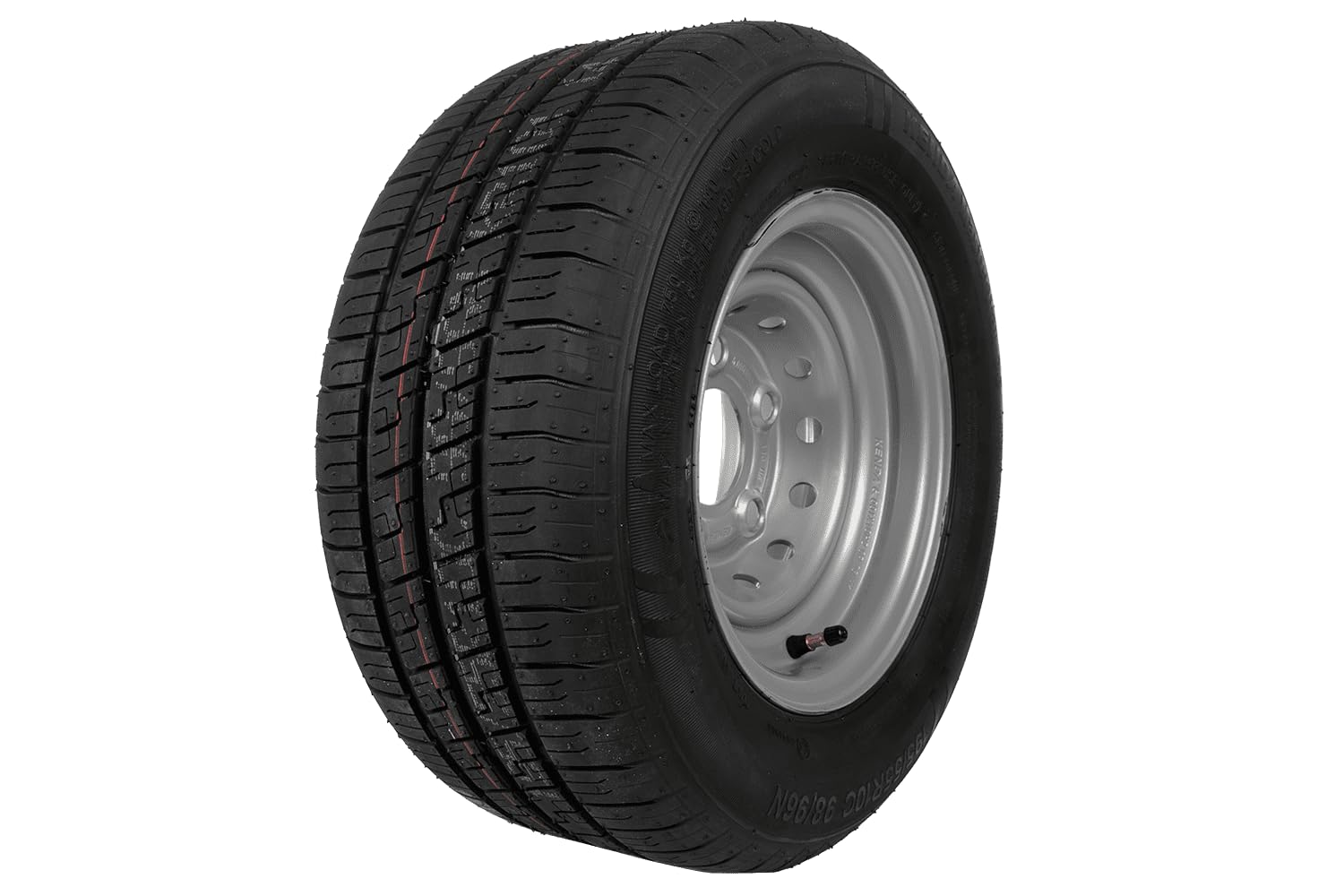 Kenda Ruota Completa per rimorchio 195/55 R10C Rinforzata 750 kg Cerchio Acciaio 6Jx10 5x112 ET-4 Pneumatico MasterTrail 3G