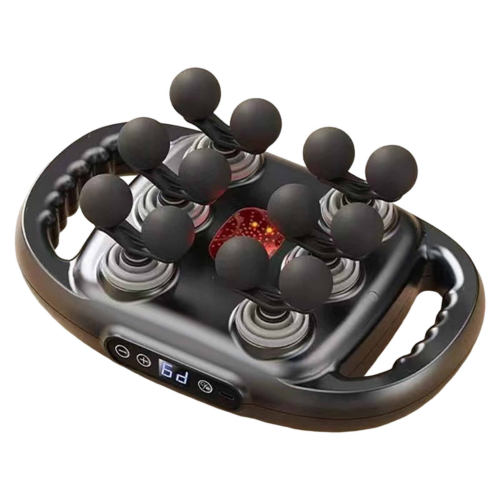 16&12 Kopf Massagepistole,Ergonomisches Hand-Vibrationsmassagegerät mit 30 Stufen und 3 Modi,Elektrisches Massagegerät Muskelmassagepistole, Handmassagegerät zur Muskel Massage für Rücken (12 Kopf)