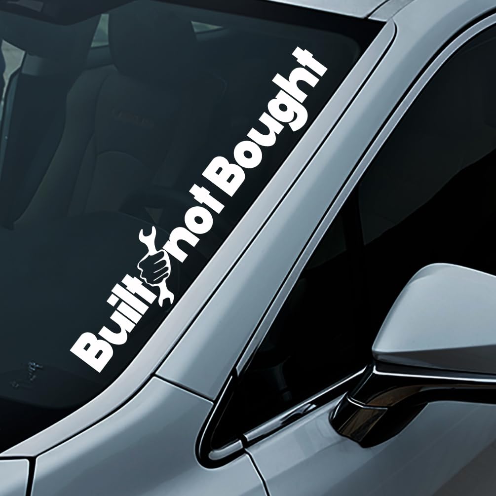 Built Not Bought Vinyl Decal Sticker – 2 Pack, 4 Inches, Black, No Background For Cars, Laptops, Windows – JDM, Euro, Drift Racing Style - View #10