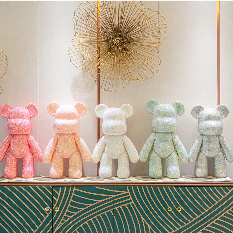 Miniatura 5 de HANDA - Juego de oso de peluche 5D de diamantes 5D de 13.4 pulgadas, oso sombrío, oso sombrío, con diamantes de imitación, hecho a mano, regalo para