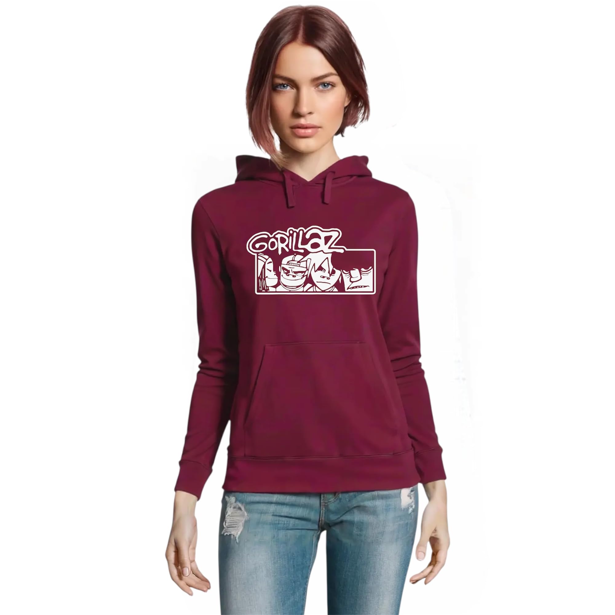 RadioStream Sudadera Capucha Gorillaz Rock Grupo Musical
