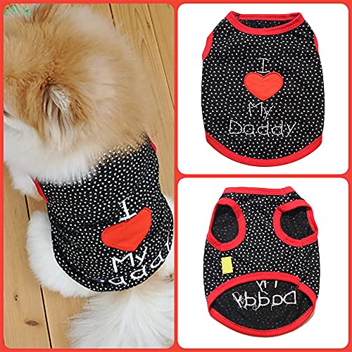 Sebaoyu 2 Pack Dog Puppy Clothes for Small Medium Dogs Boy Girl-Puppy Dog Clothing Shirts Female Male-Pet Apparel & Accessories Yorkie Teacup Chihuahua Ropa para Perros Clothes-Cute Cat Outfit (Small)