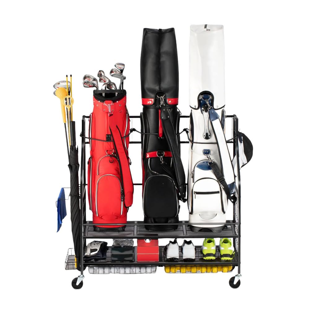 Rangement pour sac de golf et jouets d'enfants d'intérieur et extérieur 115x40x104cm