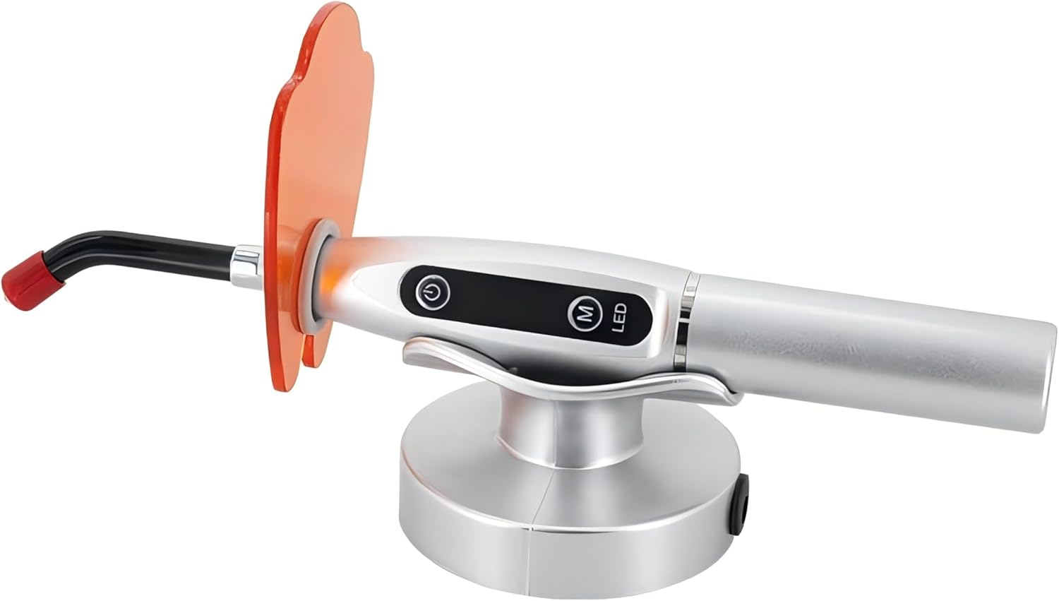 Handheld UV Light with Stand, Mini Portable Cordless Lamp with LCD Display, Eye-Protective Cover, White JU-K1-836545